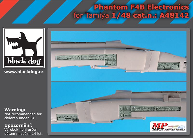 Дополнения из смолы 1/48 McDonnell F-4B Phantom electronics (для модели Tamiya) 