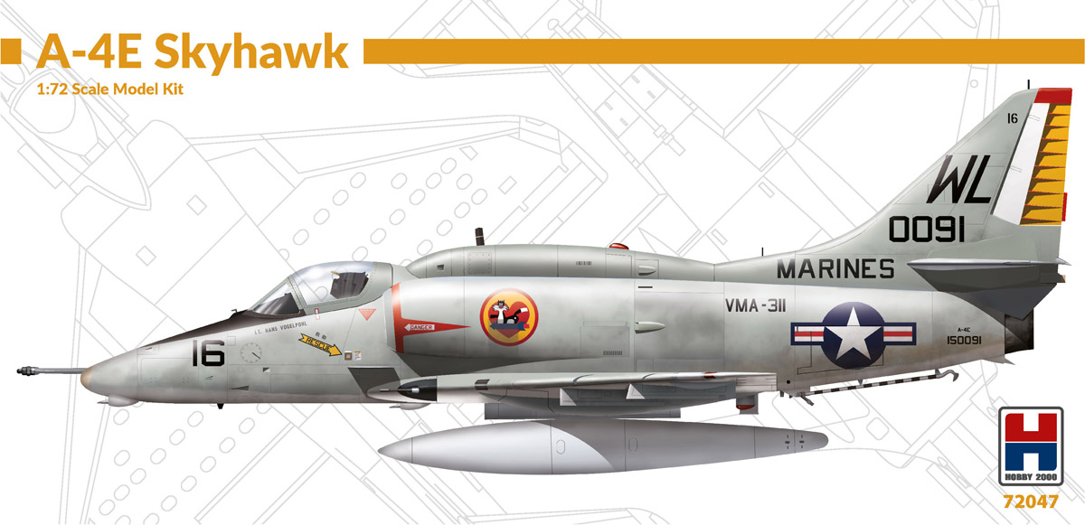 Сборная модель 1/72 Douglas A-4E Skyhawk (Hobby 2000)