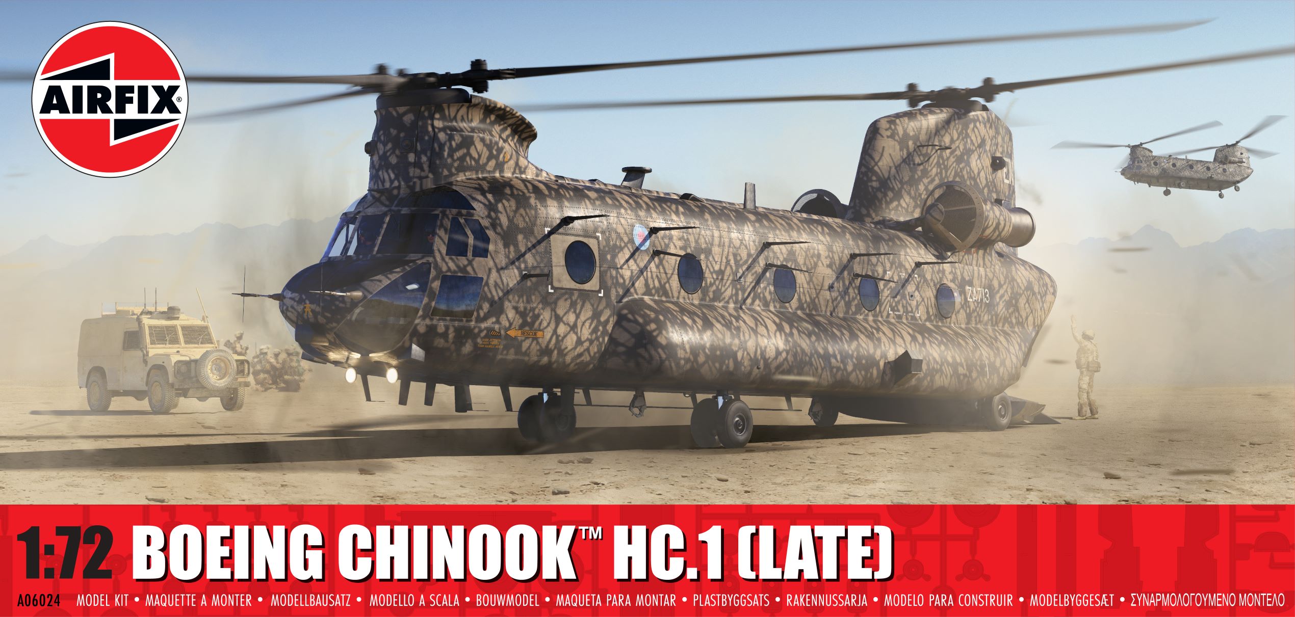 Сборная модель 1/72 Boeing Chinook HC.1 (Поздний) (Airfix)