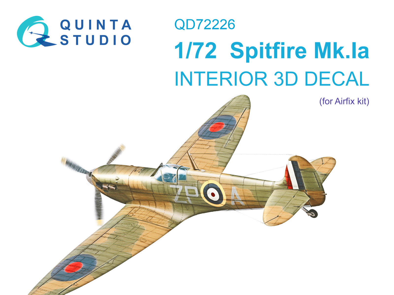 3D Декаль интерьера кабины Spitfire Mk.Iа (Airfix)