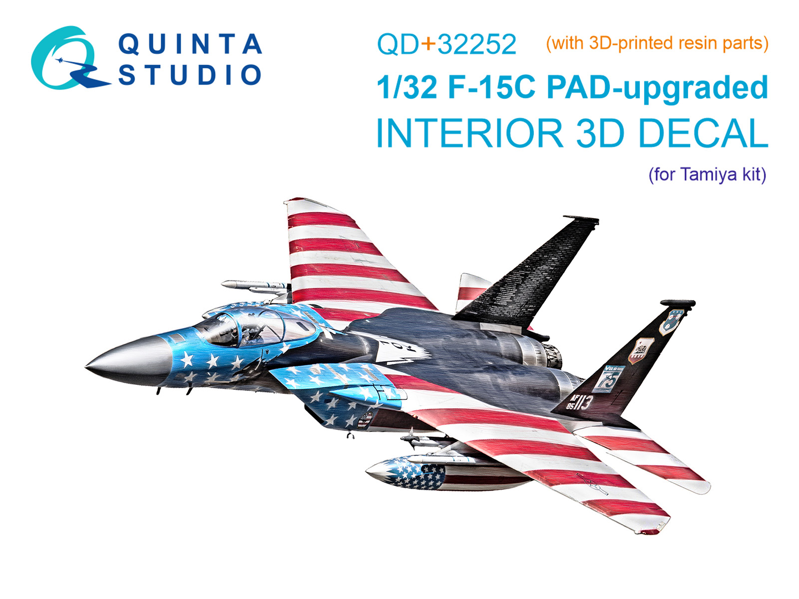 3D Декаль интерьера кабины F-15C PAD-upgraded (Tamiya) (с 3D-печатными деталями)