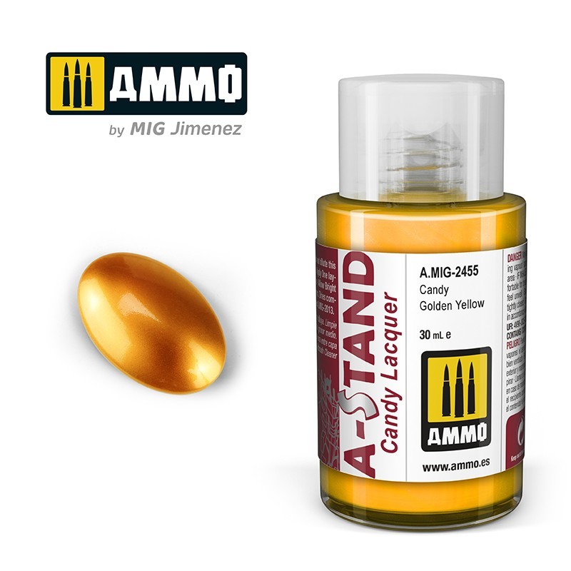 Лак A-STAND Candy Golden Yellow(Ammo Mig) (30ml)