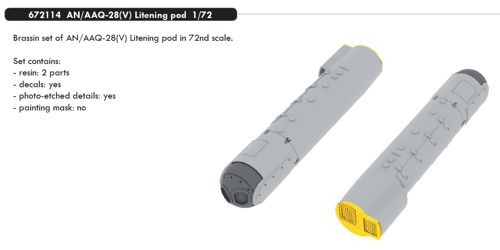 Дополнения из смолы 1/72 AN/AAQ-28(V) Litening pod