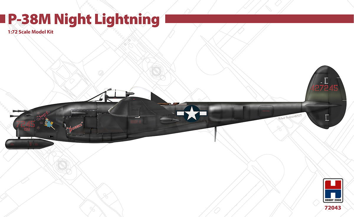 Сборная модель 1/72 Lockheed P-38M Night Lightning-DRAGON + CARTOGRAF + PMASK (Hobby 2000)