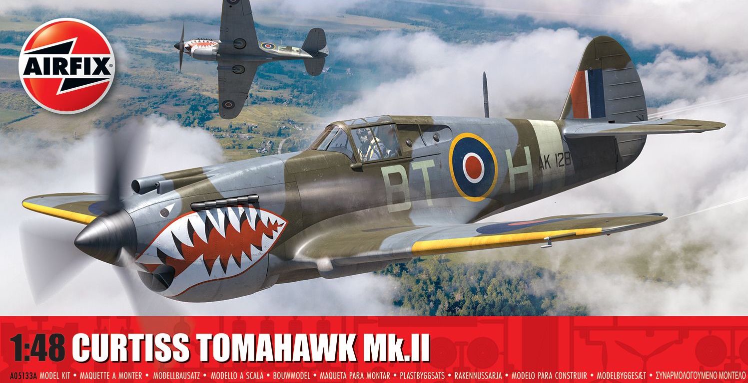 Сборная модель 1/48 Curtiss Tomahawk Mk.II (Airfix) (повреждённая упаковка)