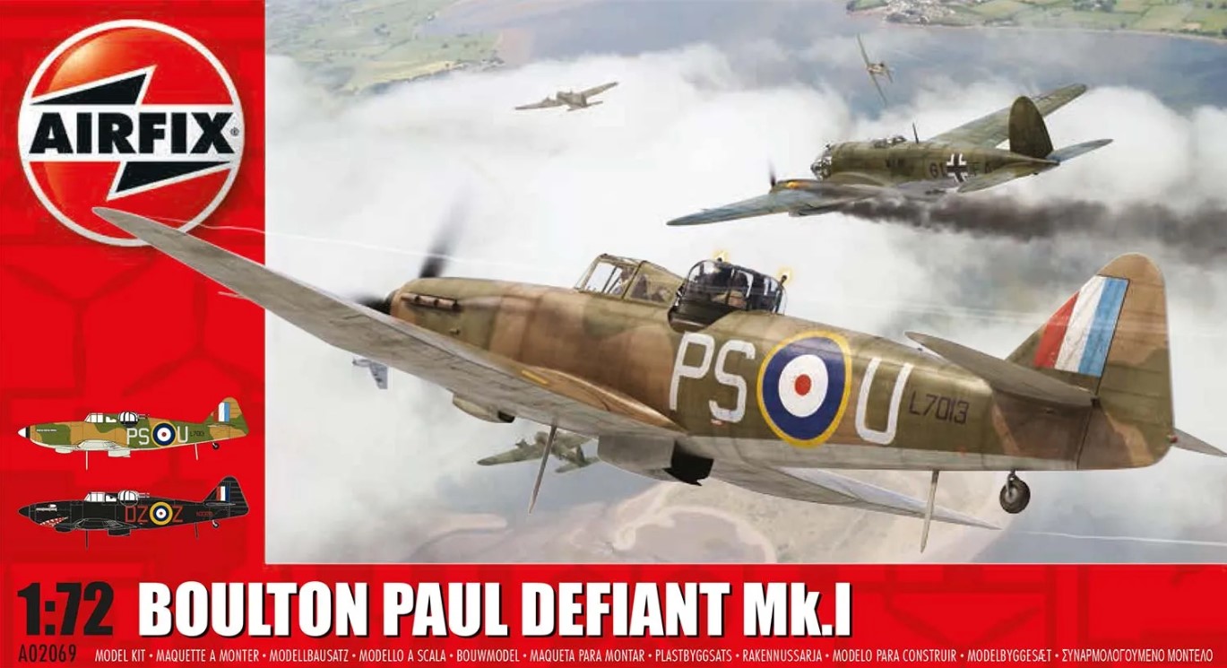 Сборная модель 1/72 Boulton-Paul Defiant Mk.I  (Airfix)