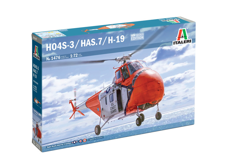 Сборная модель 1/72 Sikorsky HO4S-3 / HAS.7 / H-19 (Italeri)