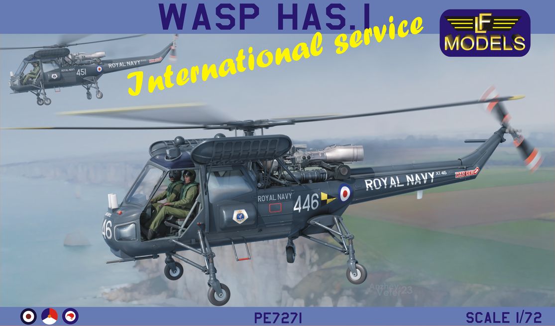Сборная модель 1/72 Westland Wasp HAS.1 International service (LF Models) (damaged box)
