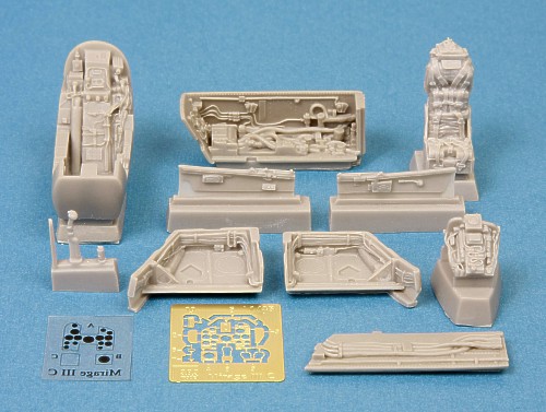 Дополнения из смолы 1/48 Mirage IIIC cockpit/wheel bays (Eduard and HobbyBoss)
