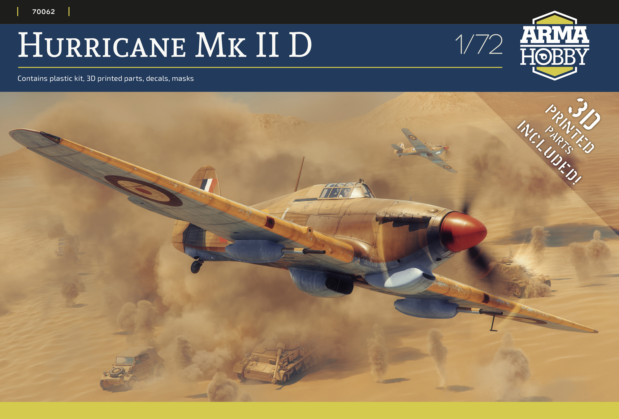 Сборная модель 1/72 Hawker Hurricane Mk.IID (Arma Hobby)