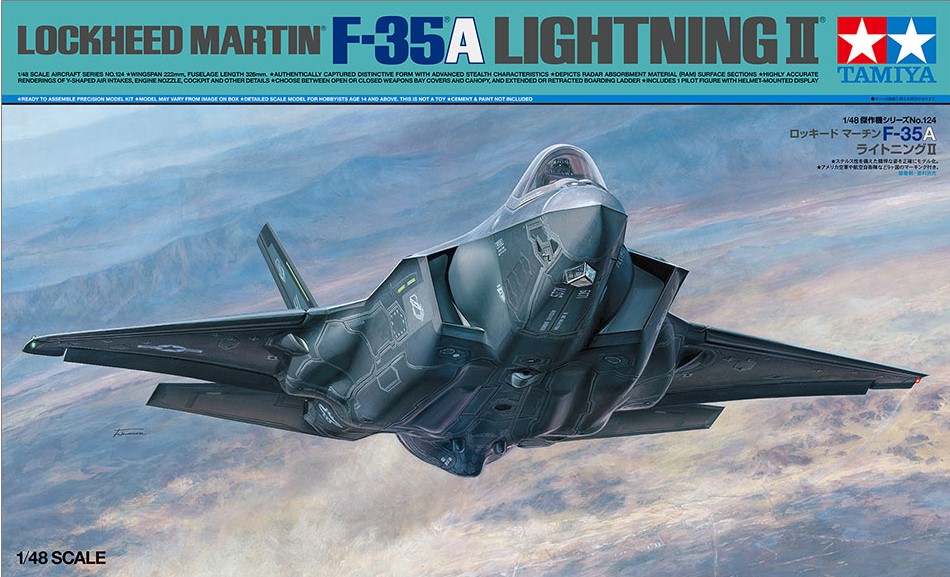 Сборная модель 1/48  Lockheed-Martin F-35A Lightning II (Tamiya)