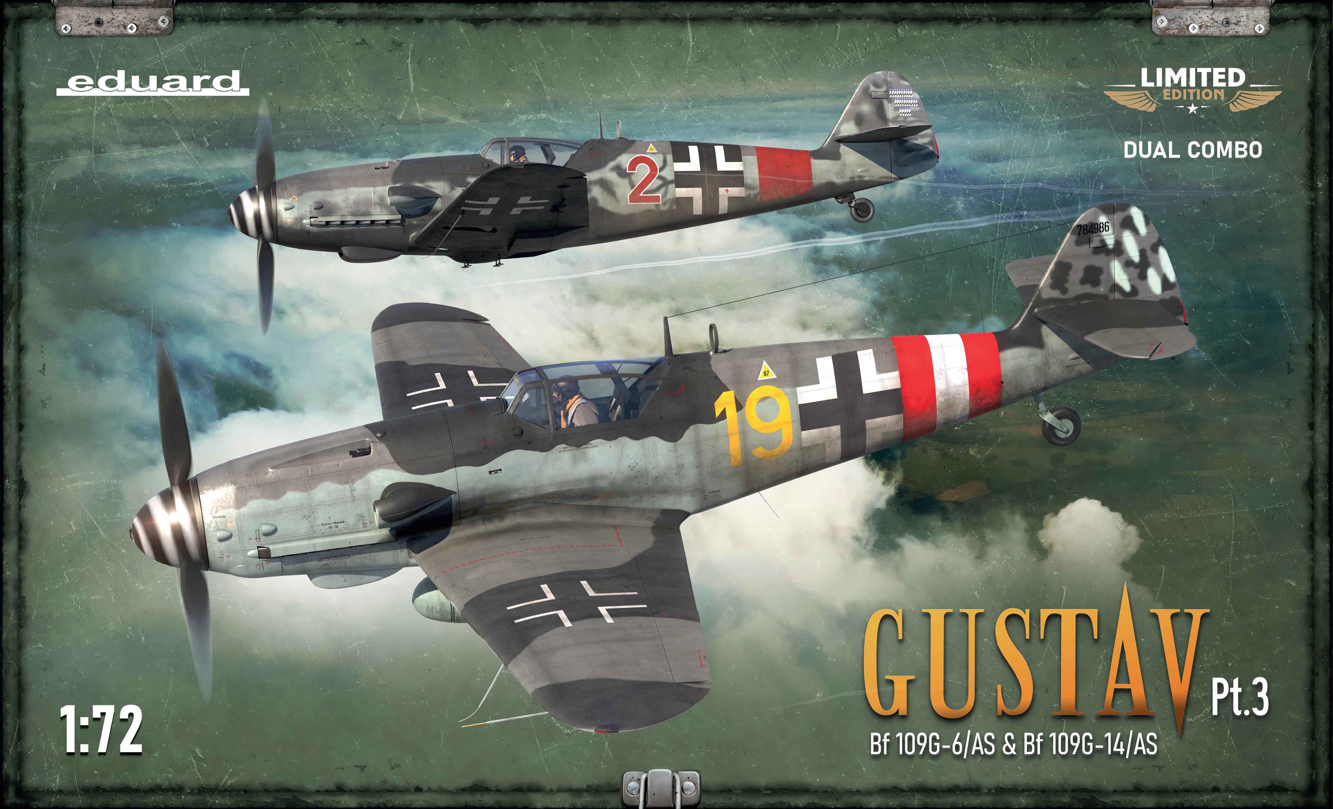 Сборная модель 1/72 GUSTAV Pt.3 DUAL COMBO (Eduard kits) (повреждённая упаковка)