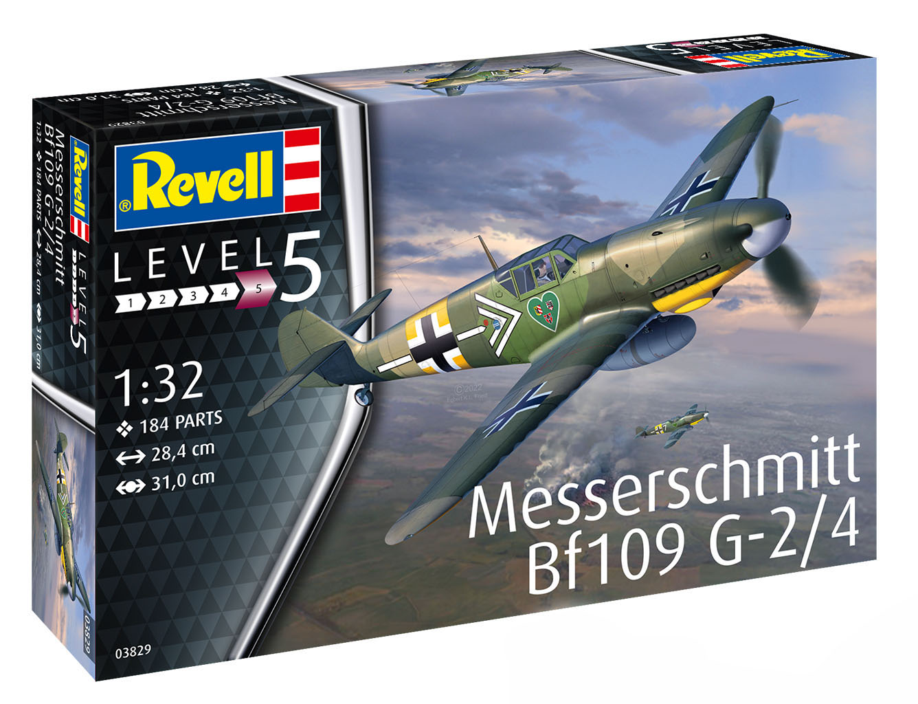 Сборная модель 1/32  Messerschmitt Bf-109G-2/4  (Revell)
