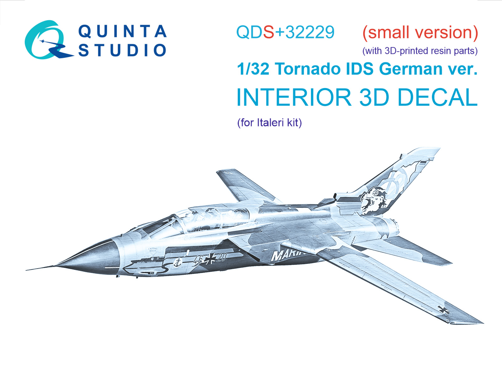 3D Декаль интерьера кабины Tornado IDS German (Italeri) (Малая версия) (с 3D-печатными деталями)