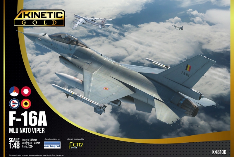 Сборная модель 1/48 F-16A MLU NATO Viper (Kinetic Model Kits)