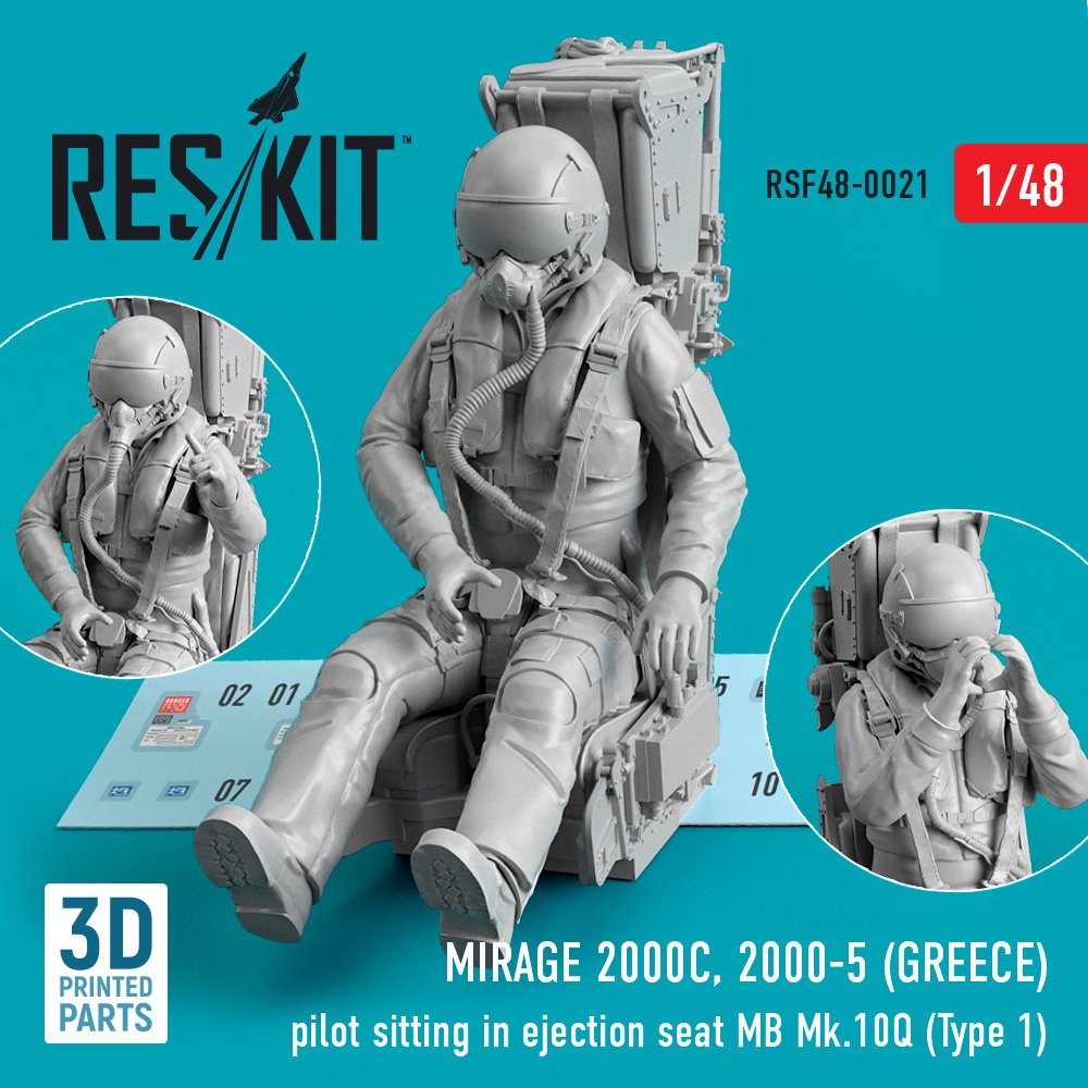 Дополнения из смолы 1/48 Dassault-Mirage 2000C 2000-5 (GREECE) MB Mk.10Q (Type1) (ResKit)