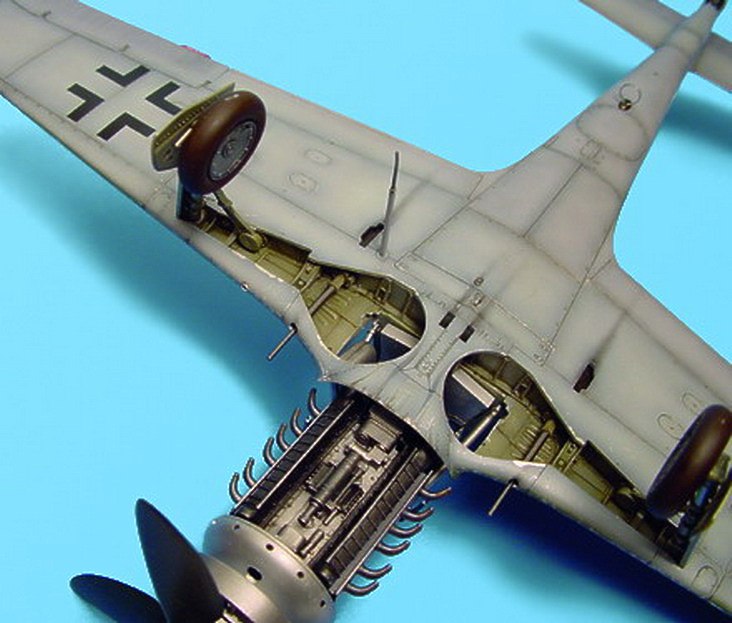 Дополнения из смолы 1/32 Ниши шасси Focke-Wulf Fw-190D (для модели Hasegawa/Hobby 2000)