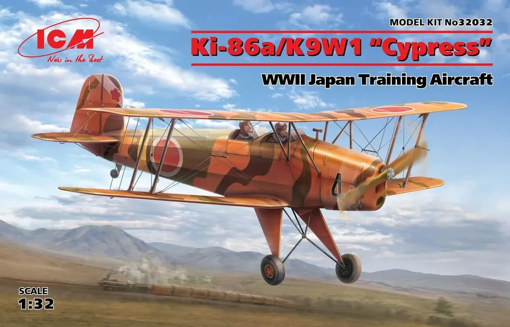 Сборная модель 1/32 Ki-86a/K9W1 'Cypress' Japanese WWII Trainer (ICM)