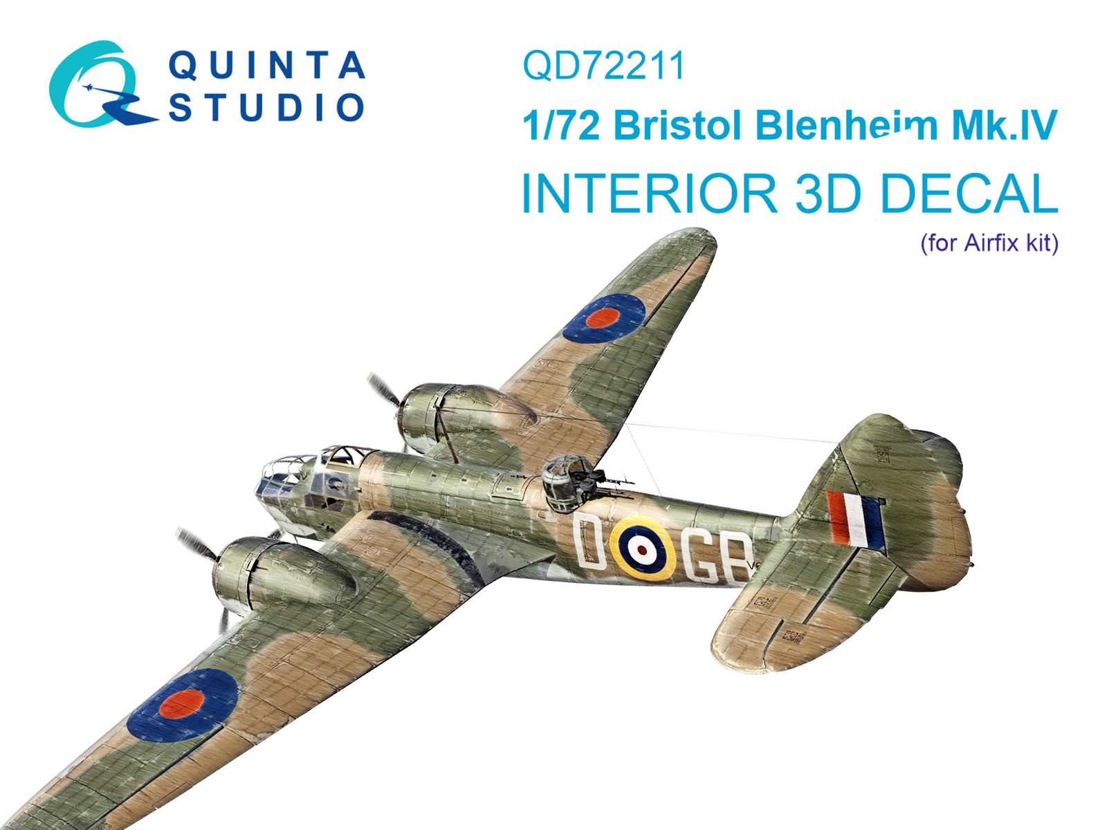 3D Декаль интерьера кабины Bristol Blenheim Mk.IV (Airfix)