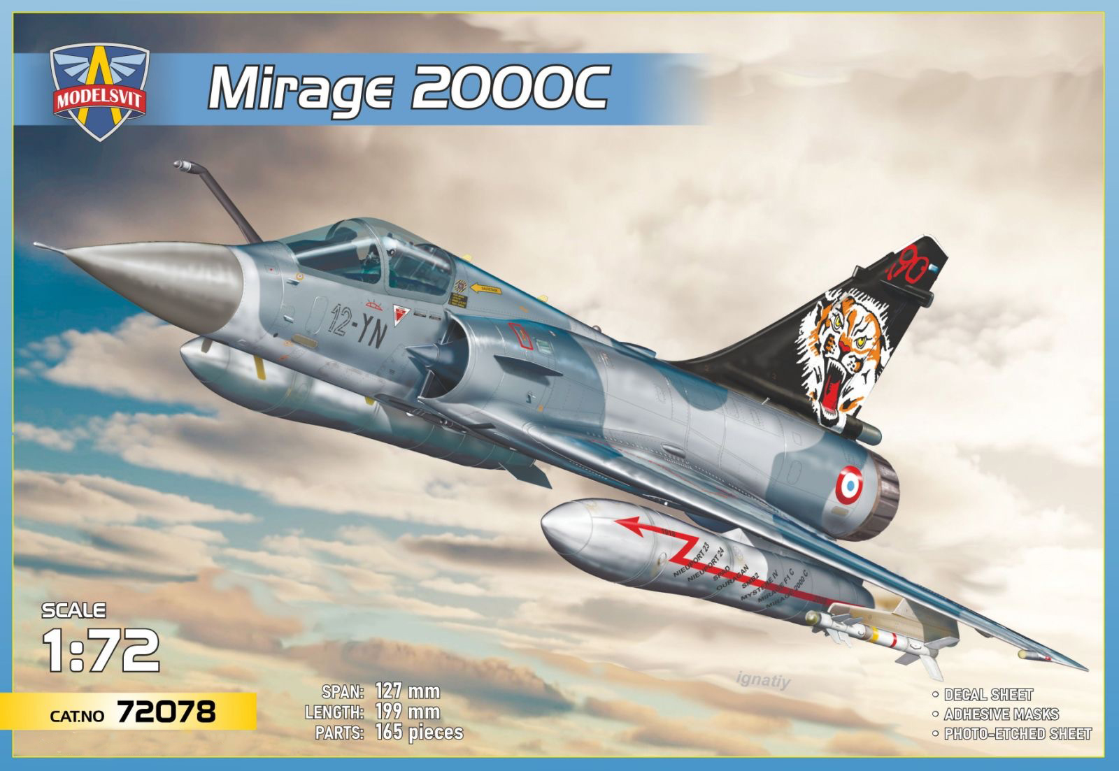 Сборная модель 1/72 Dassault-Mirage 2000C (Modelsvit)