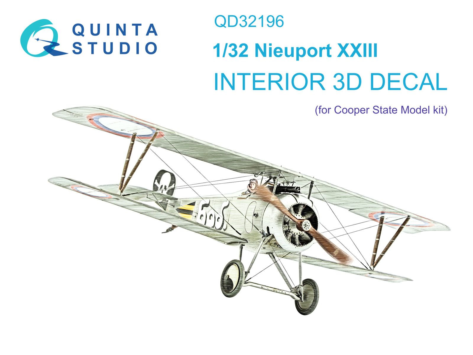 3D Декаль интерьера кабины Nieuport XXIII (CSM)