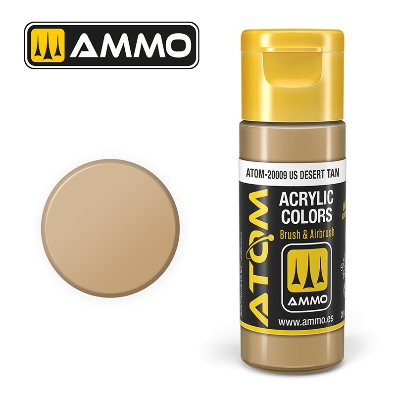 Краска акриловая ATOM Американский пустынный (Ammo Mig) (20ml)