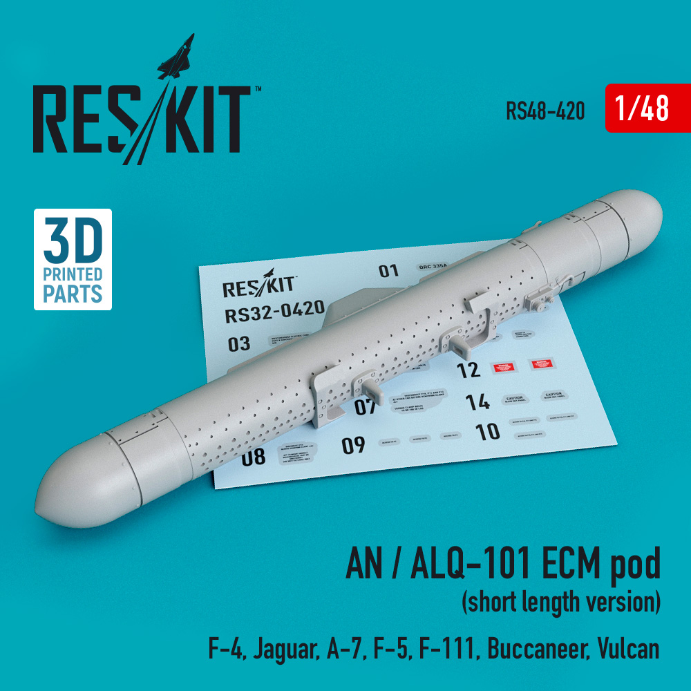 Дополнения из смолы 1/48 AN / ALQ-101 ECM pod (short length version) (ResKit)