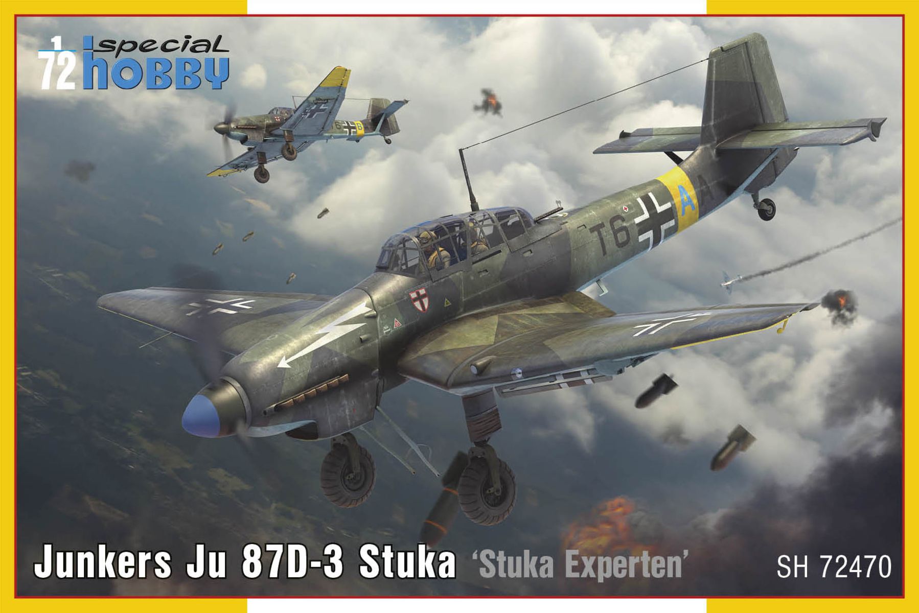 Сборная модель 1/72 Ju 87D-3 Stuka 'Stuka Experten' (3x camo) (Special Hobby)