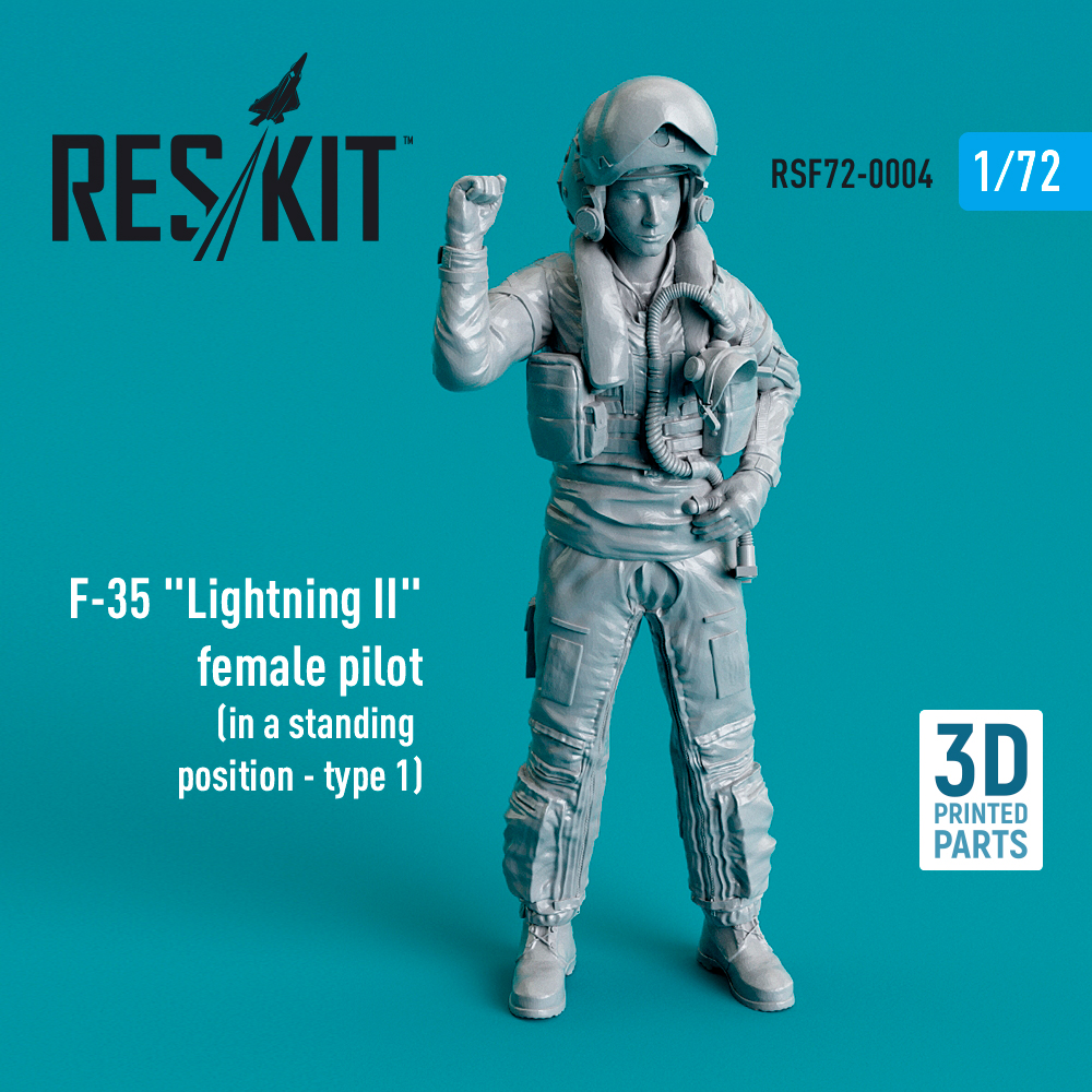 Дополнения из смолы 1/72 Lockheed-Martin F-35A Lightning II female pilot (type 1) (ResKit)
