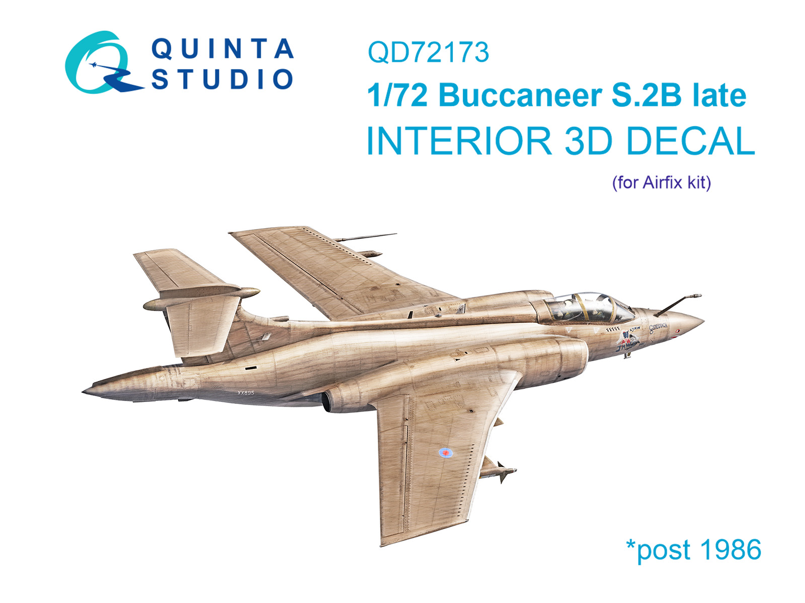 3D Декаль интерьера кабины Blackburn Buccanneer S.2B Late (Airfix)