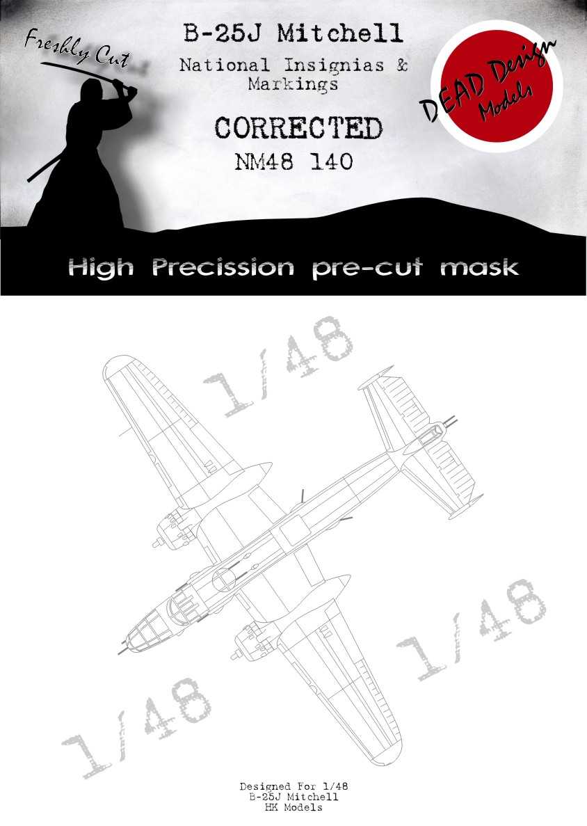 North-American B-25J Mitchell National Insignia (designed to be used with Hong Kong Models kits)