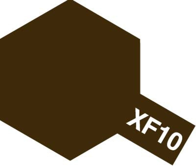 Краска акриловая Acrylic Mini XF-10 Flat Brown (Tamiya) (10ml)