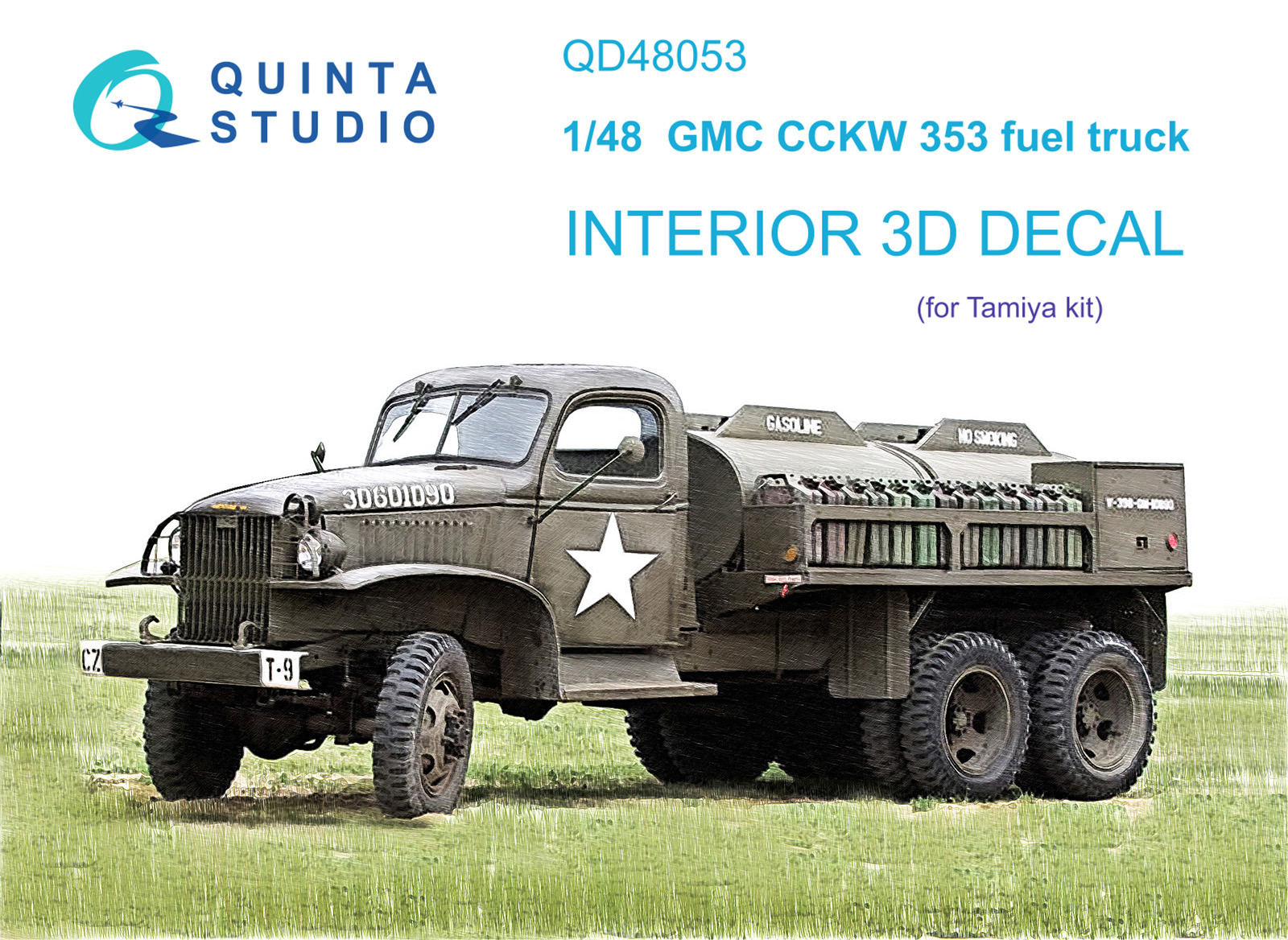  3D Декаль интерьера GMC CCKW 353 fuel truck (Tamiya)
