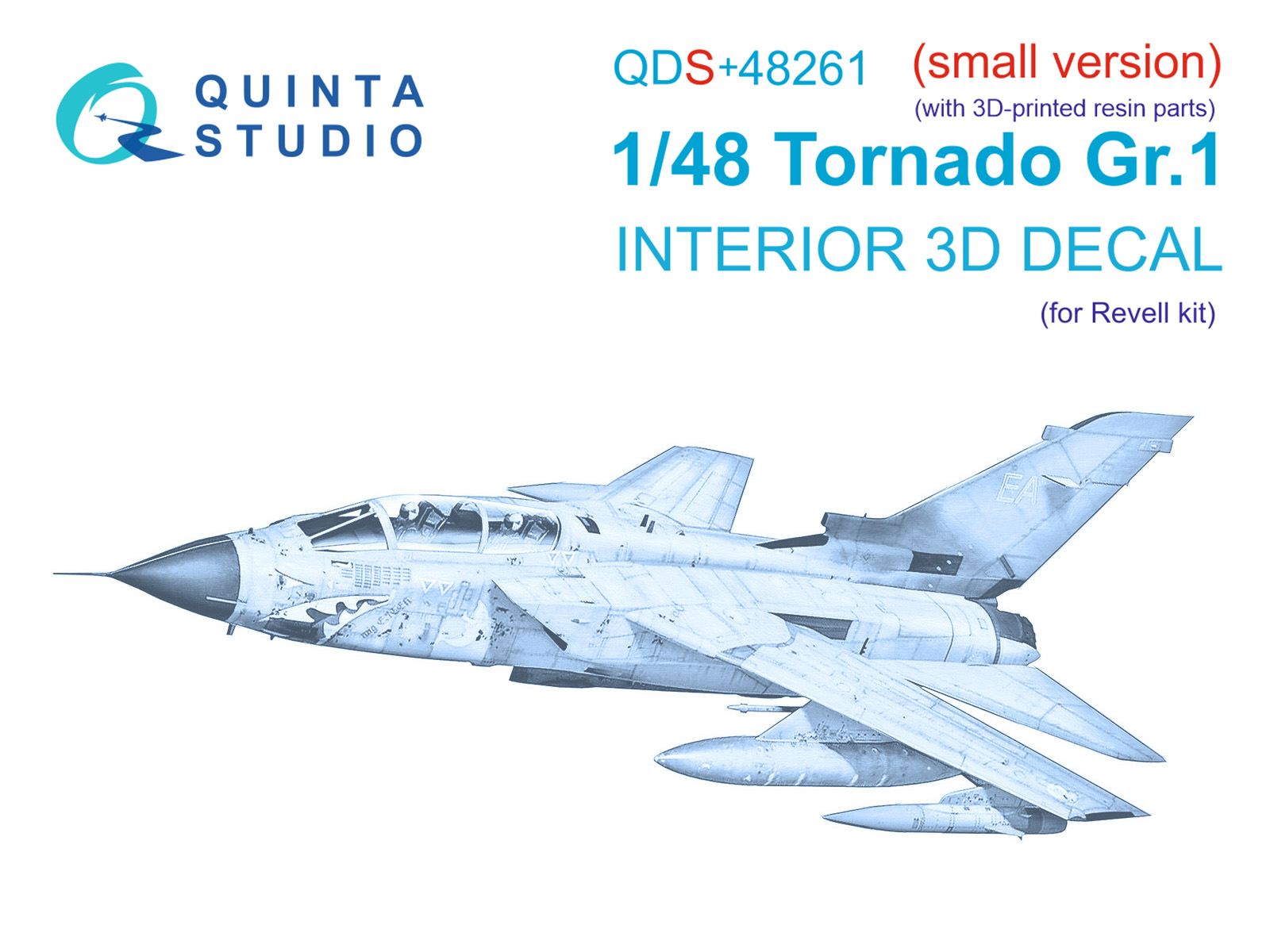 3D Декаль интерьера кабины Tornado GR.1 (Revell) (малая версия) (с 3D-печатными деталями)