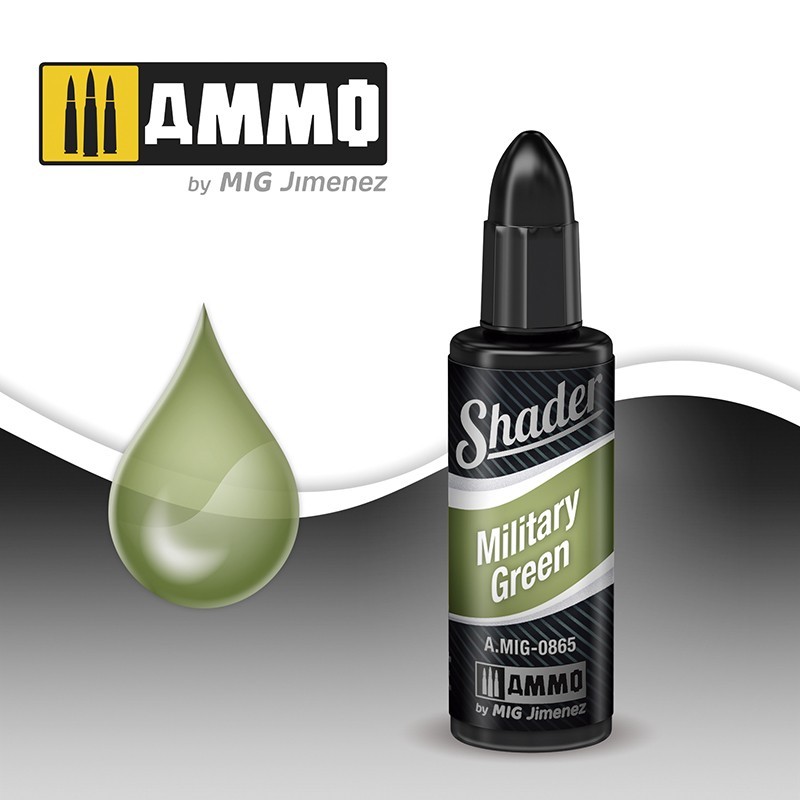 Акриловый шейдер SHADER Military Green (10mL) (Ammo Mig)