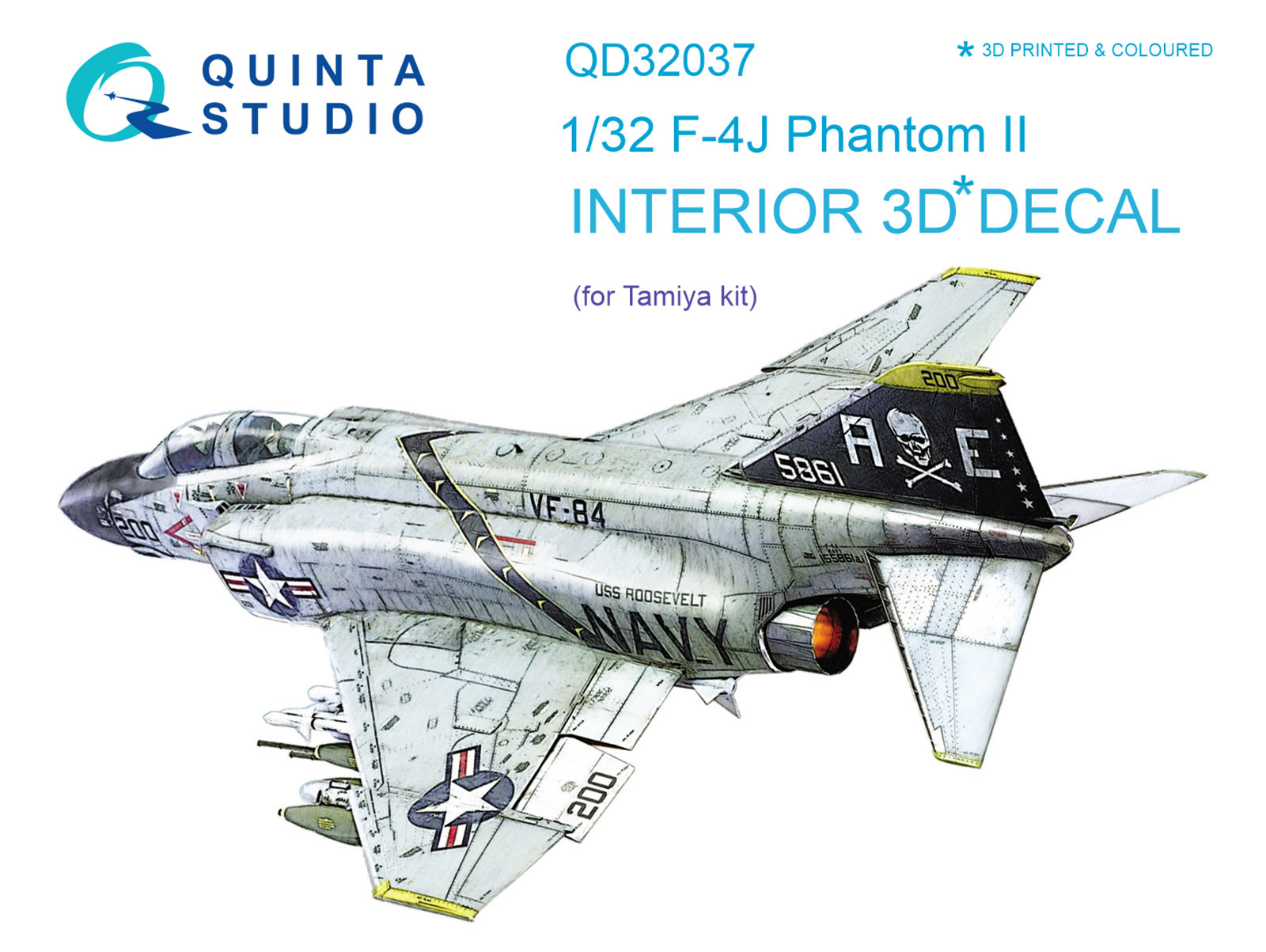3D Декаль интерьера кабины F-4J (для модели Tamiya)