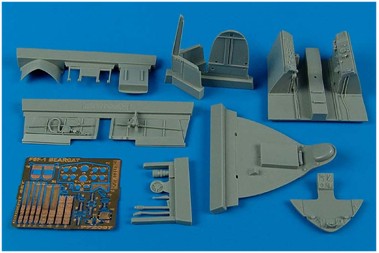 Дополнения из смолы 1/32 Кабина пилота Grumman F8F-1 Bearcat (для модели Trumpeter kits)