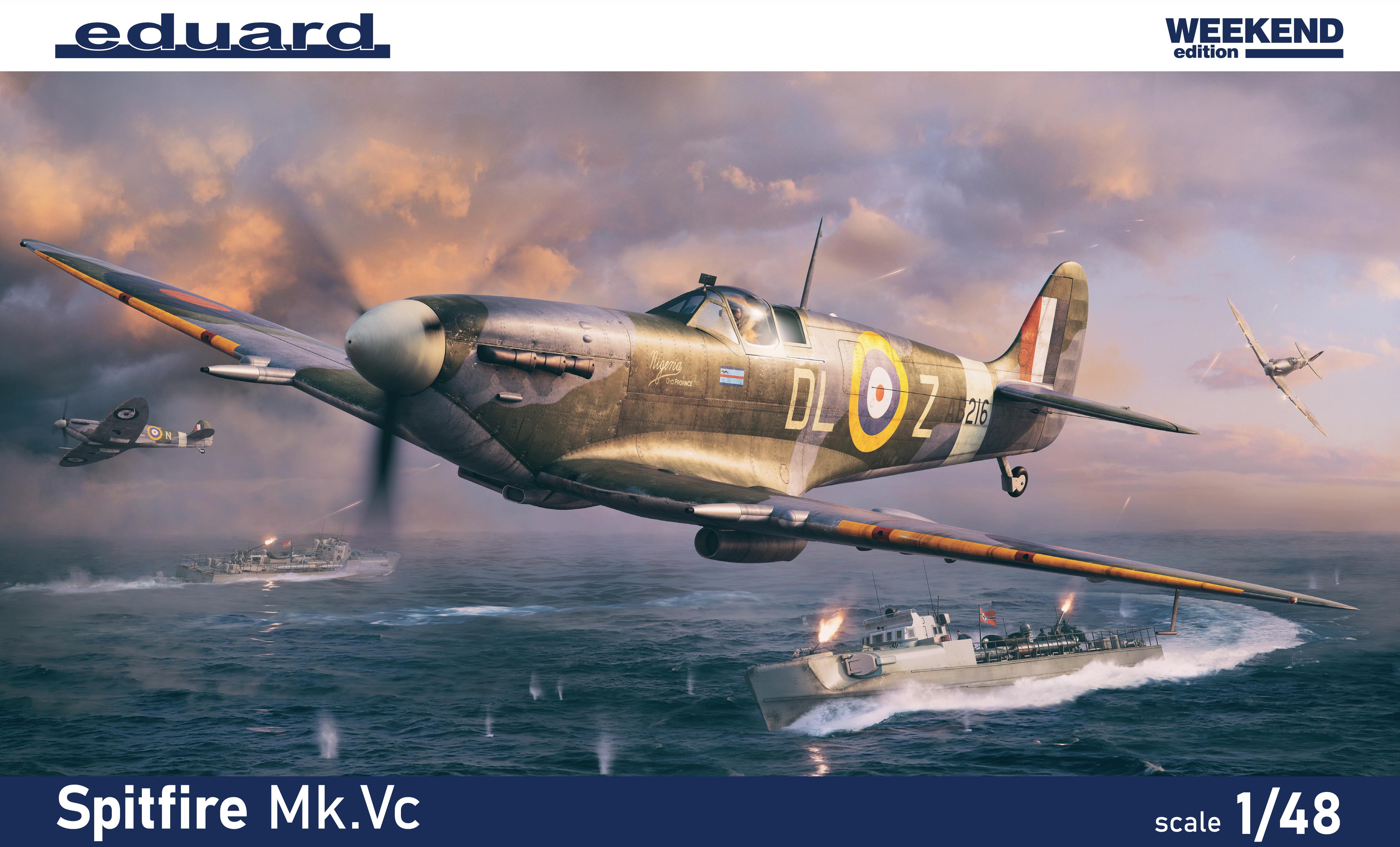 Сборная модель 1/48 Supermarine Spitfire Mk.Vc The Weekend edition kit (Eduard kits) (уценка)
