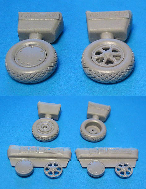 Дополнения из смолы 1/48 F4F-3 F4F-4 FM-1 FM-2 Wildcat Wheels Diamond Tread (Vector)