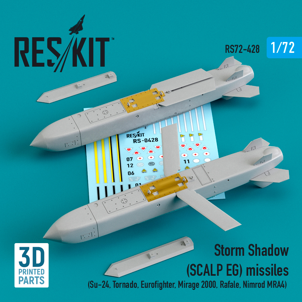 Дополнения из смолы 1/72 Storm Shadow (SCALP EG) missiles (2 pcs) (ResKit)