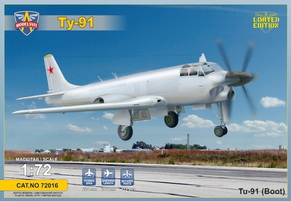 Сборная модель 1/72 Туполев Tu-91 (Modelsvit)