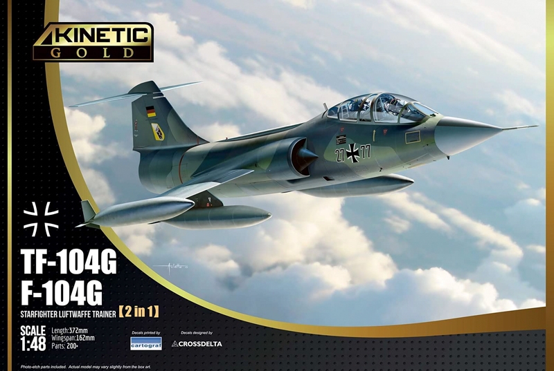 Сборная модель 1/48 Lockheed TF-104G Starfighter (Kinetic Model Kits)