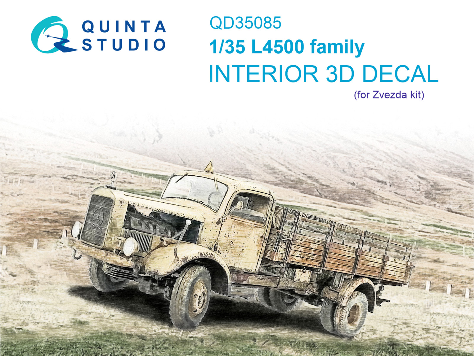 3D Декаль интерьера кабины L4500 family (Zvezda)