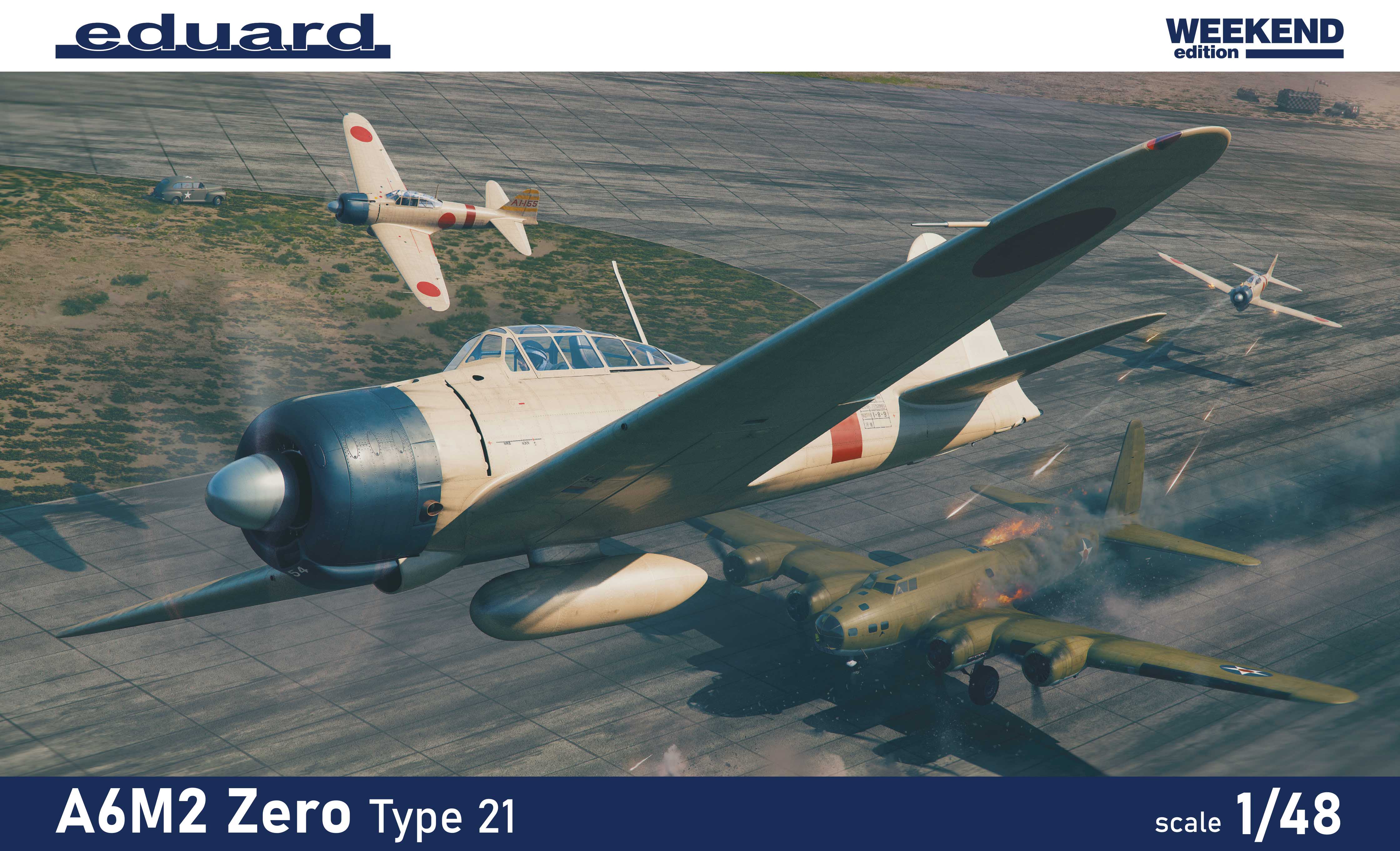 Сборная модель 1/48 Mitsubishi A6M2 Zero Type 21 Weekend edition (Eduard kits)