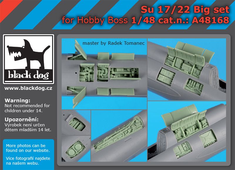 Дополнения из смолы 1/48 Sukhoi Su-17/Su-22 Big set (designed to be used with Hobby Boss kits) 