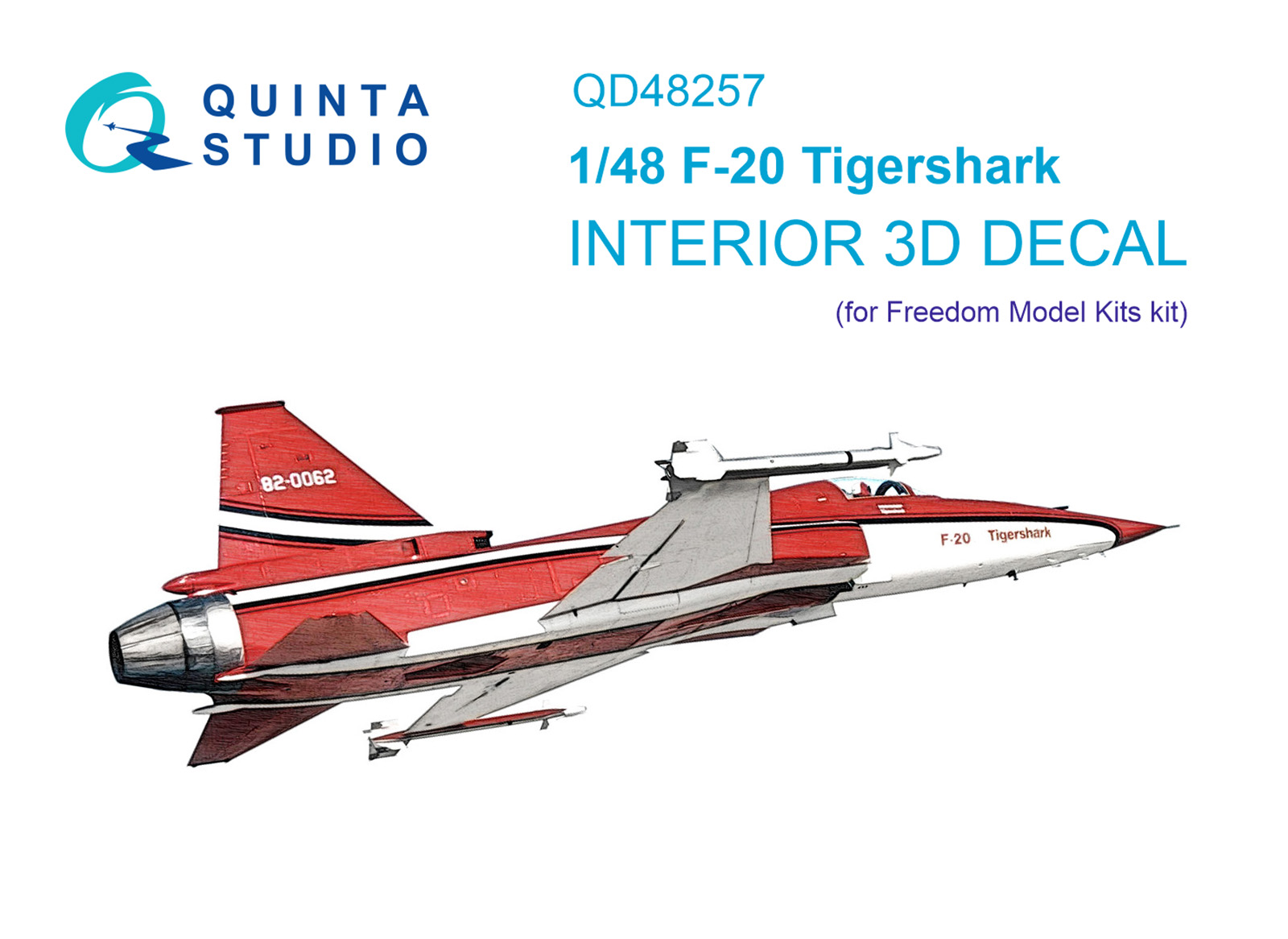 3D Декаль интерьера кабины F-20 Tigershark (Freedom Model)