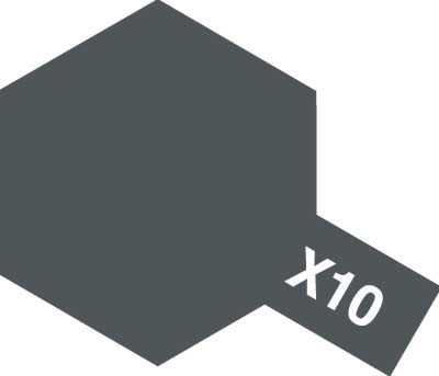 Краска акриловая Acrylic Mini X-10 Gun Metal (Tamiya) (10ml)