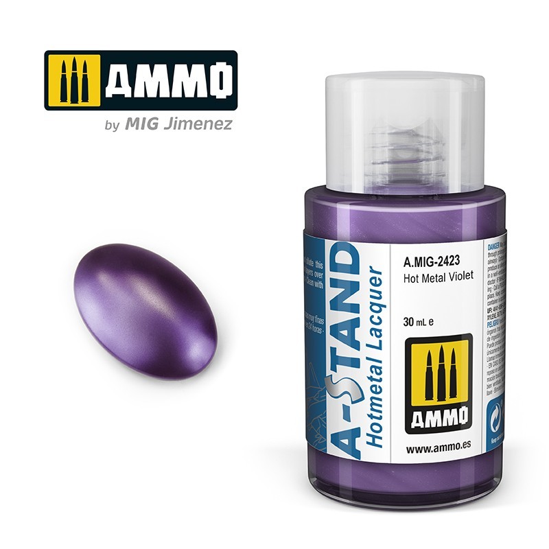 Лак (горячий металл) A-STAND Hot Metal Violet (Ammo Mig) (30ml)