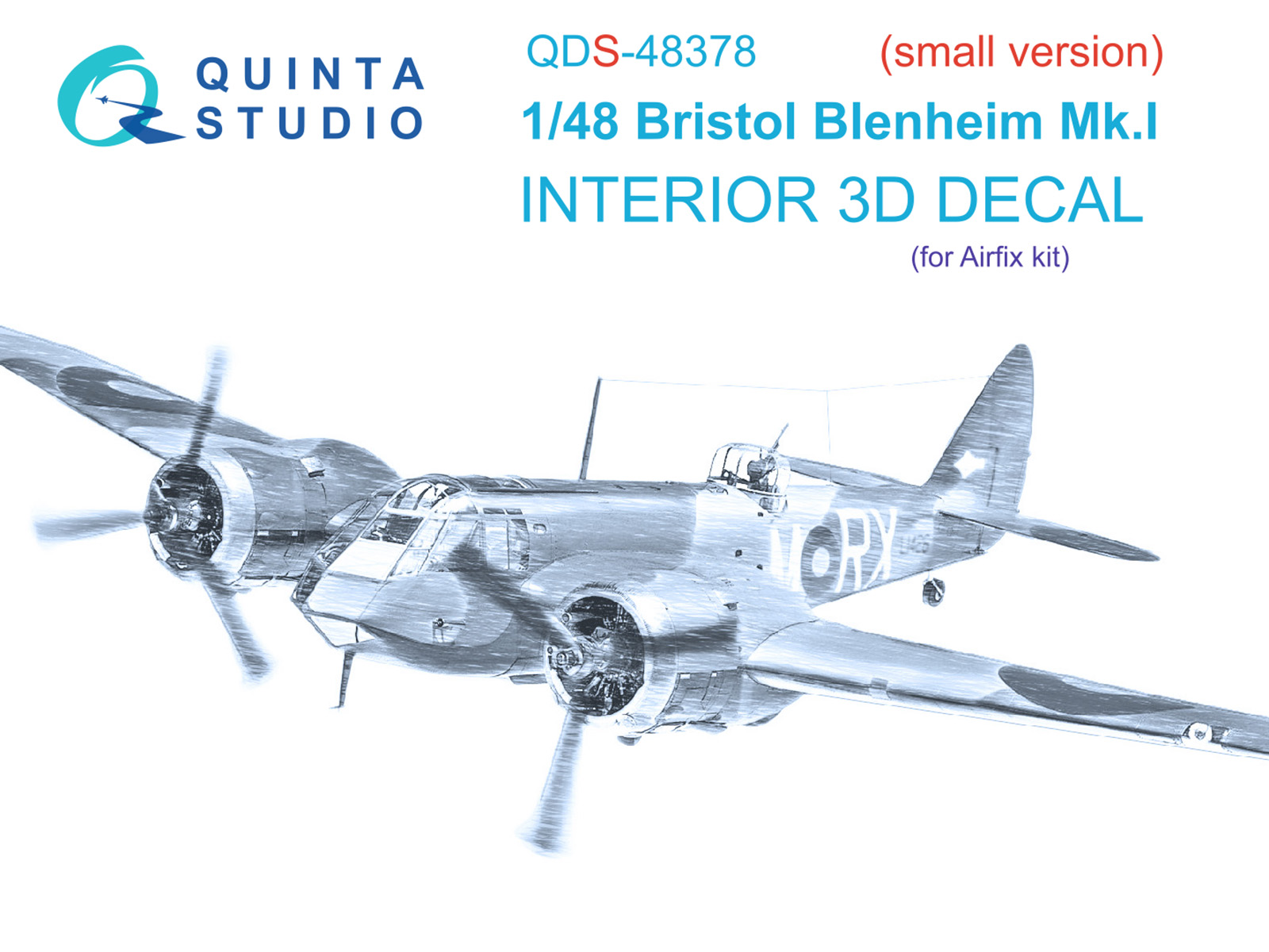 3D Декаль интерьера кабины Bristol Blenheim Mk.I (Airfix) (Малая версия)