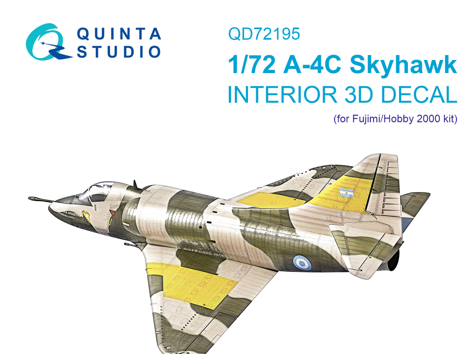 3D Декаль интерьера кабины A-4C Skyhawk (Fujimi/Hobby 2000)